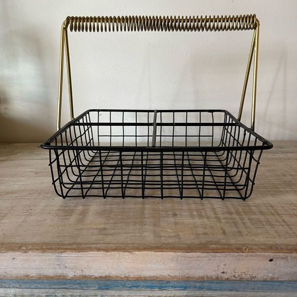 New Vintage Kitchen Caddy with Gold Handle - Picture 5 of 13